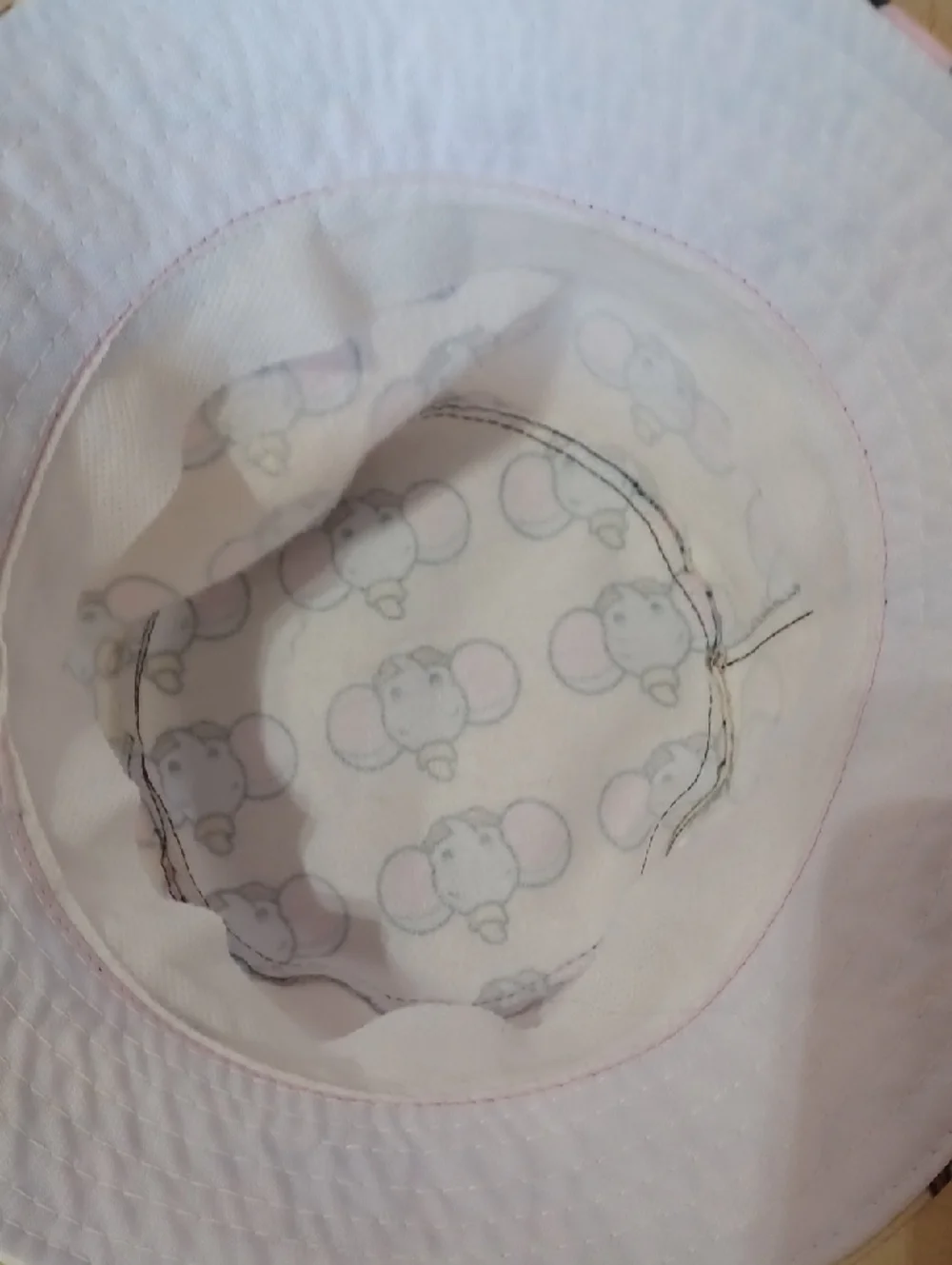 Dumbo Fabric Bucket Hat Yellow Pink Kawaii Pastel